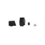 C&H Precision Back Up Iron Sights For Trijicon SRO Fits Glock Or Walther PDP - Optics Ready/Direct Milled Slides BUIS-AB-GL-SRO-325BF-325BR - Additional Image 1