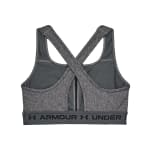 Under Armour Women's Crossback Mid Bra Charcoal Light Heather/Black 1361036-01900 - Additional Image 4