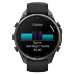 Garmin Fenix 9 Pro 47mm Carbon Gray DLC Titanium Smartwatch w/ Built-In Flashlight, AMOLED Display, Black-Pebble Gray Silicone Band 010-04336-15 - Additional Image 8