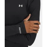 Under Armour Women's Coldgear Base 4.0 Crew Longsleeve Black/White Shirt 6004070-00200 - Additional Image 2