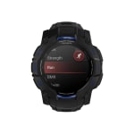 Garmin Limited Edition Instinct 3 - 50mm Amoled Black w/Black/Bolt Blue Silicone Band Smartwatch 010-03020-03