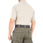 First Tactical Men's Performance Short Sleeve Polo Silver Tan 112509-065 - Additional Image 2