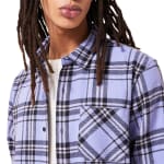 Oakley Men's New Lilac/Black Check Lifestyle Podium Plaid Ls Flannel FOA402573-BCF - Additional Image 3