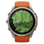 Garmin Fenix 9 Pro 51mm Titanium Smartwatch w/ Built-In Flashlight, AMOLED Display, Autumn Orange-Spark Orange Silicone Band 010-04337-05 - Additional Image 6
