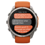Garmin Fenix 9 Pro 51mm Titanium Smartwatch w/ inReach, AMOLED Display, Autumn Orange-Spark Orange Silicone Band 010-04337-00 - Additional Image 7