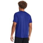 Under Armour Men's Tech Shortsleeve Royal/Black Textured Shirt 1382796-40000 - Additional Image 1