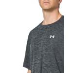 Under Armour Men's Tech Shortsleeve Black/White Textured Shirt 1382796-00100 - Additional Image 3
