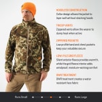 First Lite Men's Challis Fleece Jacket Fusion MOCHFFU - Additional Image 2