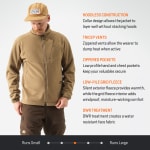 First Lite Men's Challis Fleece Jacket Dry Earth MOCHFDE - Additional Image 3