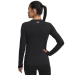 Under Armour Women's Coldgear Base 2.0 Crew Longsleeve Black/White Shirt 6004066-00200 - Additional Image 1