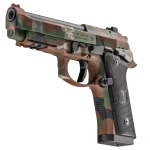 Beretta 92XI SAO 9mm 4.7" Bbl BDU Camo Full Size Pistol w/(2) 18rd Mags SPEC0731A18 - Additional Image 2