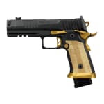 Sig Sauer P211 Spectre Comp 9mm 4.4" Bbl Optic Ready SAO Fiber Optic Brass Grip Pistol w/(1) 23rd & (2) 21rd Steel Mags & Compensator 211F-9-GTO-SC