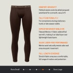 First Lite Men's Furnace Long John Pant Terra XL MBELJTRXL