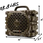 Turtlebox Grande Outdoor Bluetooth Speaker Mossy Oak Bottomland w/ Party & TWS Mode, Pro Audio Mount, 40hr Battery TB-GRAN-G1-MO BTTM-1 - Additional Image 1