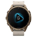 Garmin Fenix 9 Pro 43mm Autumn Gold Ti Smartwatch w/inReach Premium,AMOLED Display,Bone Leather Band&Cream-French Gray Silicone Band 010-04335-40 - Additional Image 8