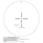 Elcan Specter DR 1x/4x Illuminated Scope with 5.56 Chevron Reticle (Does Not Come with TBX Parts) DFOV14-C3 - Reticle Image 1