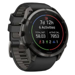 Garmin Fenix 9 Pro 51mm Carbon Gray DLC Titanium Smartwatch w/ Built-In Flashlight, AMOLED Display, Black-Pebble Gray Silicone Band 010-04337-15 - Additional Image 2