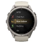 Garmin Fenix 9 Pro 43mm Titanium Smartwatch w/ inReach, AMOLED Display, Fog Gray-Dark Sandstone Silicone Band 010-04335-80 - Additional Image 5