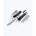 Benchmade Shootout Out-the-Front Auto Black Grivory Drop-Point Knife 5371-04 - Additional Image 6