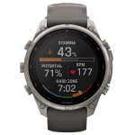 Garmin Fenix 9 Pro 47mm Titanium Smartwatch w/ inReach, Solar Display, Pebble Gray-Silver Gray Silicone Band 010-04338-00 - Additional Image 5