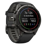 Garmin Fenix 9 Pro 43mm Carbon Gray DLC Titanium Smartwatch w/ inReach, AMOLED Display, Black-Pebble Gray Silicone Band 010-04335-10 - Additional Image 2