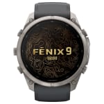 Garmin Fenix 9 Pro 51mm Titanium Smartwatch w/ Built-In Flashlight, AMOLED Display, Graphite-Black Silicone Band 010-04337-25 - Additional Image 1