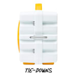 Turtlebox GameDay Series 2.0 Original Outdoor Bluetooth Speaker w/ Party Mode, Waterproof, 25hr Battery, White/Orange TB-ORIG-G3-WHT-ORG-ORG-2 - Additional Image 1