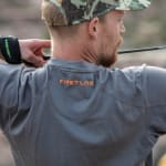 First Lite Men's Wick Short Sleeve Crew Heather Grey MTWSCHG - Additional Image 2