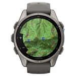 Garmin Fenix 9 43mm Titanium-Color Smartwatch w/ Built-In Flashlight, AMOLED Display, Pebble Gray Silicone Band 010-04761-10 - Additional Image 6