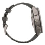 Garmin Fenix 9 Pro 47mm Titanium Smartwatch w/ inReach, Solar Display, Pebble Gray-Silver Gray Silicone Band 010-04338-00 - Additional Image 4
