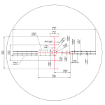 March 8-80x56HM SFP Tracking Scope MTR-WFD Reticle MOA w/Eyepiece Extension Ring DT80HV56R-MTR-WFD - Reticle Image 2