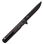 Tekto F2 Bravo Black D2 Blade Forged Red Carbon Black Titanium Accents Fine Edge Folding Knife F2R-CCRD-D2BK1-A1 - Additional Image 1
