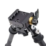 B&T BT47-NC PSR Atlas Bipod Tall PLUS Area 419 ARCALOCK QD Clamp (Installed) BT47-NC-QD-ARCA-Clamp