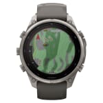 Garmin Fenix 9 Pro 47mm Titanium Smartwatch w/ Solar Display, Pebble Gray-Silver Gray Silicone Band 010-04338-05 - Additional Image 7