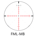 March F Tactical 3-24x52mm FFP FML-MB Reticle 0.1MIL 6Level Illum Riflescope D24V52FIML-FML-MB - Reticle Image 1