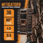 Muddy Mitigator 3.0 36MP Cellular Trailcam w/8 AA Batteries, 16GB SD Card, Dual Network Coverage, 720p Video/Audio, On-Demand Function, MUD-MTGTR3K - Additional Image 1