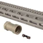Q, LLC. 15" Inside Diameter 1.54" M-LOK AR Handguard Handguard w/Barrel Nut & Hardware 15-HB-MLOK-HG-KIT - Additional Image 1
