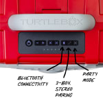Turtlebox GameDay Series 2.0 Original Outdoor Bluetooth Speaker w/ Party Mode, Waterproof, 25hr Battery, Scarlet/Grey TB-ORIG-G3-RED-GRAY-GRAY-2 - Additional Image 4