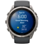 Garmin Fenix 9 Pro 51mm Titanium Smartwatch w/ Built-In Flashlight, AMOLED Display, Graphite-Black Silicone Band 010-04337-25 - Additional Image 8
