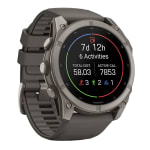 Garmin Fenix 9 51mm Titanium-Color Smartwatch w/ Built-In Flashlight, AMOLED Display, Pebble Gray Silicone Band 010-04763-00 - Additional Image 2