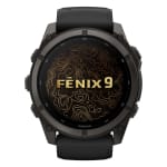Garmin Fenix 9 51mm Carbon Gray DLC Titanium-Color Smartwatch w/ Built-In Flashlight, AMOLED Display, Black Silicone Band 010-04763-10 - Additional Image 1
