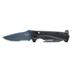 Benchmade Mini Adira AXIS Serrated Drop-Point Tempest Gray Knife 18065sbt-01