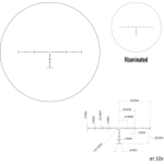 March X Tactical 8-80x56 MTR-5 Reticle 1/8MOA Riflescope D80V56TM - Reticle Image 1