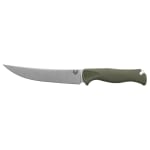 Benchmade Meatcrafter 6" Fixed Blade Trailing-Point Dark Olive Santoprene Knife 15500-04