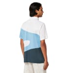 Oakley Men's Stonewash Blue M Golf Oakley Reduct Wave Polo FOA404357-6EK-M - Additional Image 5