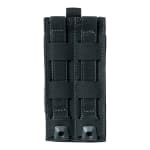 First Tactical Tactix Media Large 500D Nylon Black Pouch 3x6.25x1" w/ 2 Hooked Lynx Attachments 180017-019-1SZ - Additional Image 1