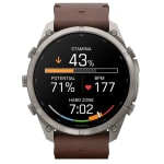 Garmin Fenix 9 Pro 51mm Titanium Smartwatch w/inReach Premium,AMOLED Display, Walnut Leather Band & Pebble Gray-Silver Gray Silicone Band 010-04337-40 - Additional Image 3