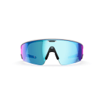 Oakley META Vanguard White w/Prizm Sapphire Rectangle Shield - Toric Lens 6.25x4.24 Nylon (Semi-Rimless) Sunglasses OW8001-06