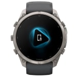 Garmin Fenix 9 Pro 51mm Titanium Smartwatch w/ inReach, AMOLED Display, Graphite-Black Silicone Band 010-04337-20 - Additional Image 8