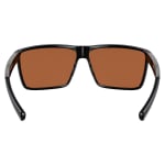Costa Rincon Shiny Black Frame Sunglasses w/ Green Mirror 580P Lenses RIN-11-OGMP